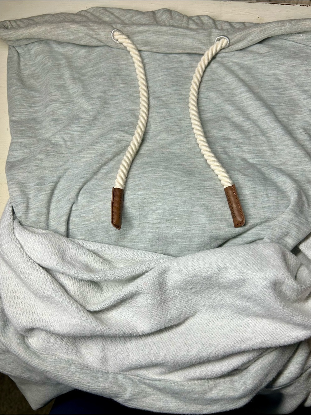 Naketano Artemis Heather Oatmeal Cowl Neck Pullover Size M European Streetware - Picture 14 of 16